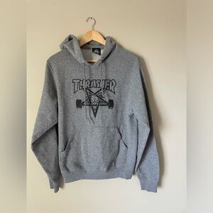 Thrasher Charcoal Gray Hoodie size small NWOT